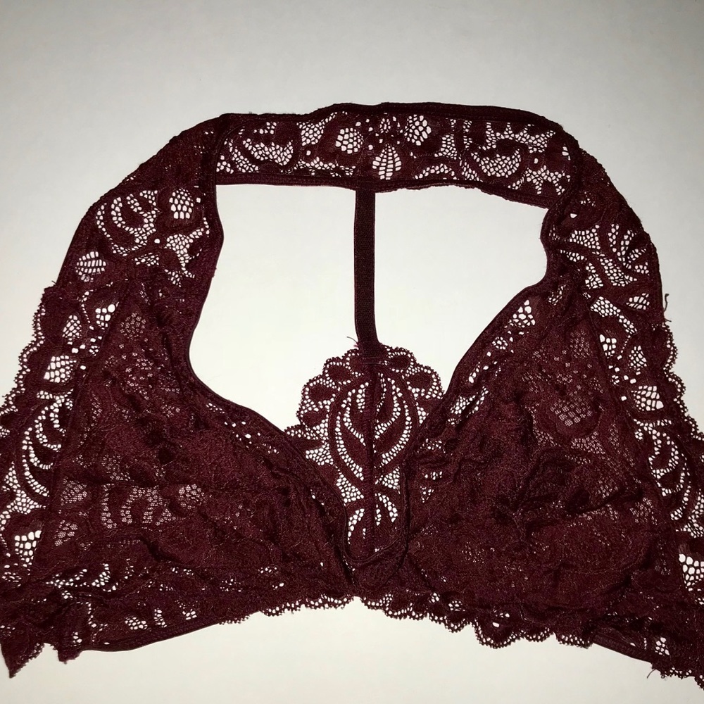Maroon Bra-let